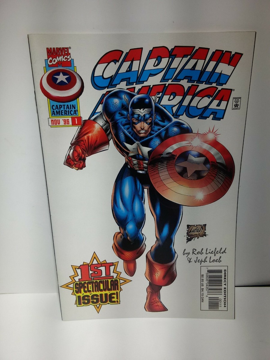 Captain America #1 (VF/NM) 1996 (Rob Liefeld) Marvel | eBay