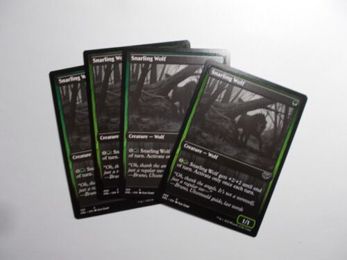Snarling Wolf x4 MTG Double Feature Green Common Creature - Picture 1 of 1