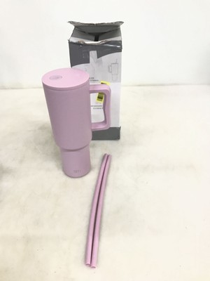 Simple Modern Becher mit Griff und Trinkhalm | Isolierter Edelstahl, 1.18 L