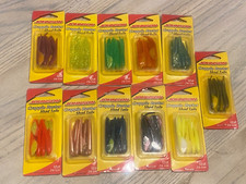 11 NEW PACKS OF Johnson 2" Crappie Buster Shad Tails ASSORTED COLORS
