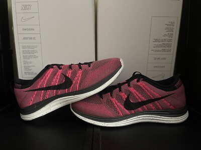 Nike Flyknit One+ Sz 11 PINK Flash 554887-600