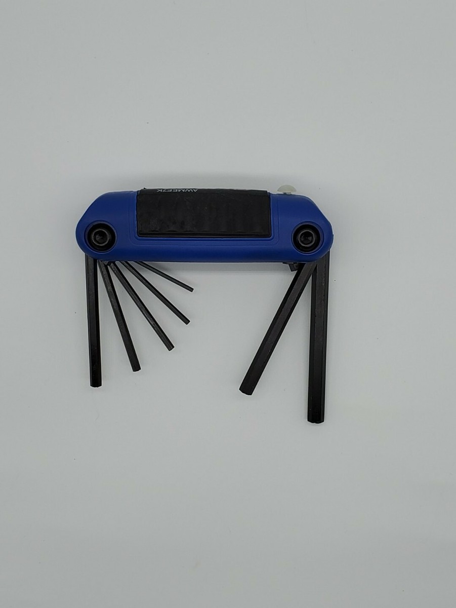 Snap On Tools Folding METRIC Hex Wrench Set Plastic Handle AWMEF7K