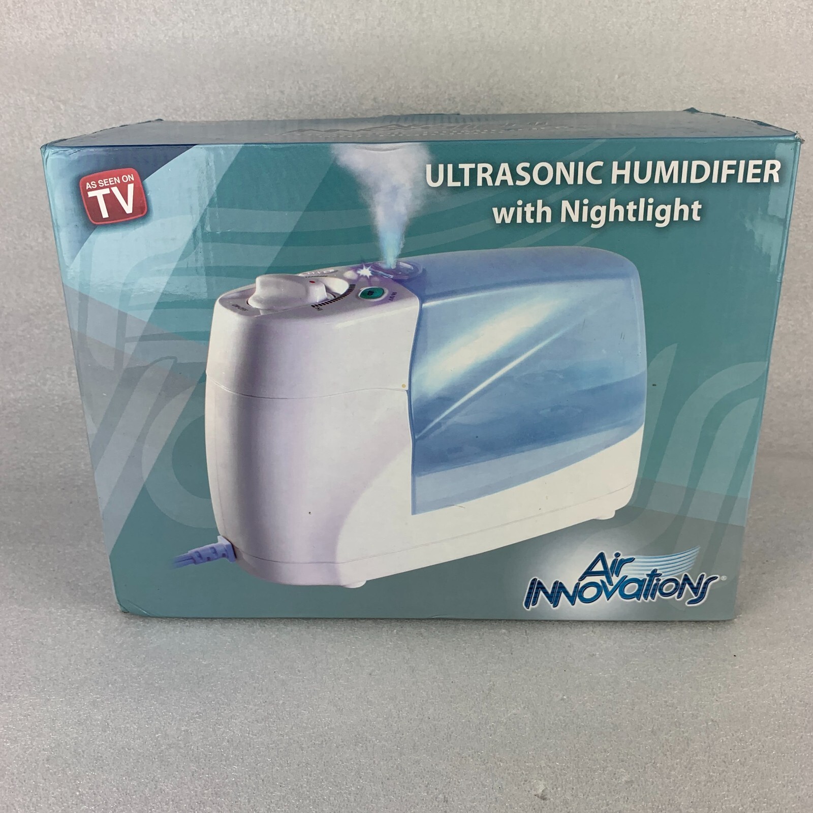 Open Box Humidifier W/ Nightlight Air Innovations Ultrasonic White New Z1