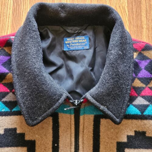 Vintage Pendleton High Grade Western Wear Jacket Mens Size Large Aztec Wool USA - Picture 5 of 19