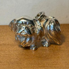New ListingVintage Silver Pekingese dog pendant charm