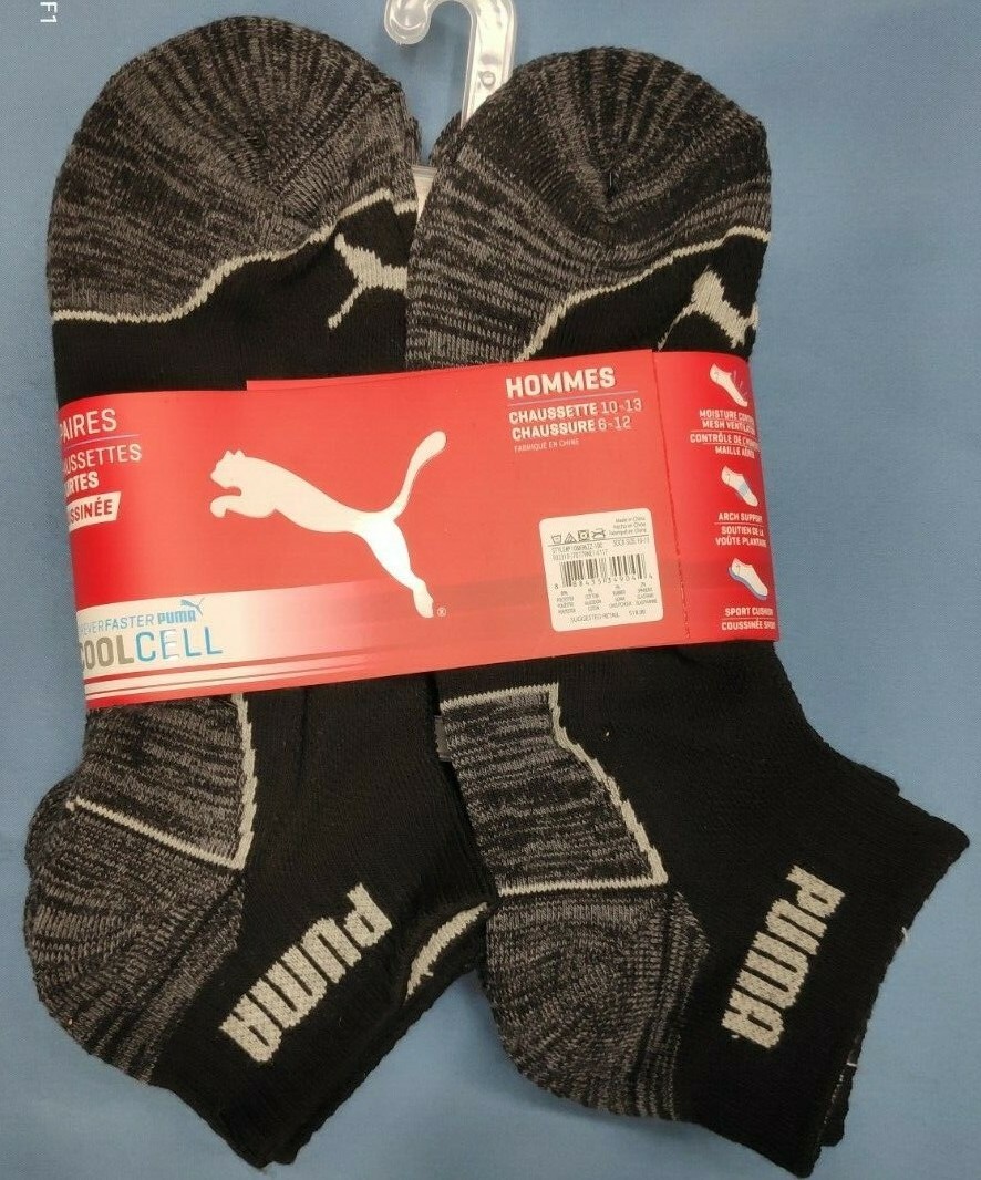 12 pairs Ankle Low Cut Puma Men's Boys Sports Running Cotton Rich Sock