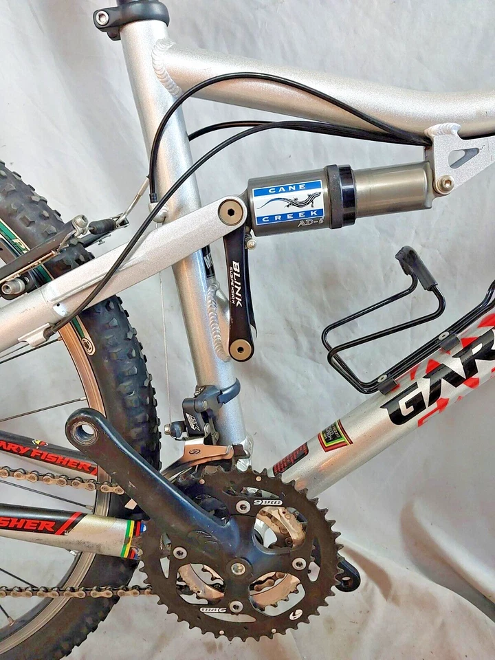 2008 Gary Fisher Sugar 4 FS MTB Bike 16" Medium Soft tail Rock Shox Deore LX USA - Image 4 of 4
