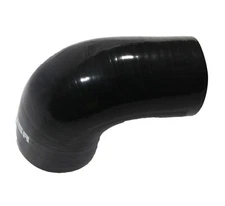 elbow Silicone hose 90 degree 3" to 2.5" reducer 2 1/2" COUPLER intercoolerBLACK