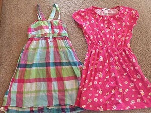 Girls H M H M Size 5 6 Dress Lot Pink Plaid Ebay