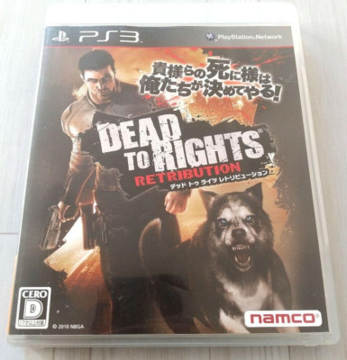 新品未開封　PS3  DEAD TO RIGHTS：RETRIBUTION PS3 PlayStation 3 Dead to Rights Retribution Japanese Games Tested