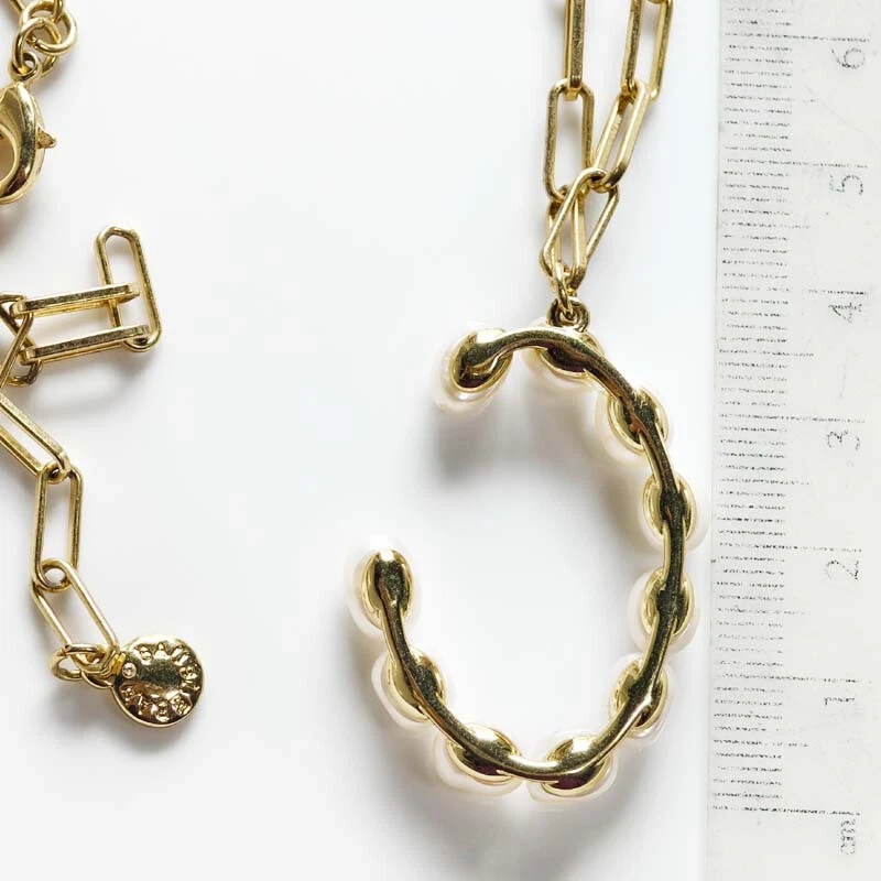 17-дюймовый минималистский реальный жемчуг подвеска ожерелье шик женщин повседневные ювелирные изделия - Изображение 3 из 3