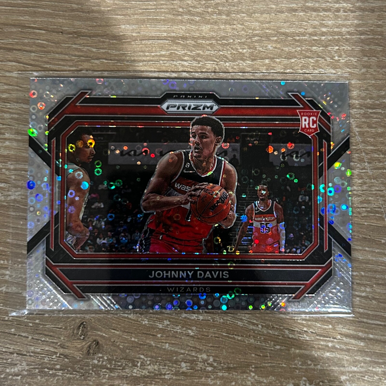 Johnny Davis 2022-23 Prizm #231 Rookie Variation Fastbreak Silver Disco RC