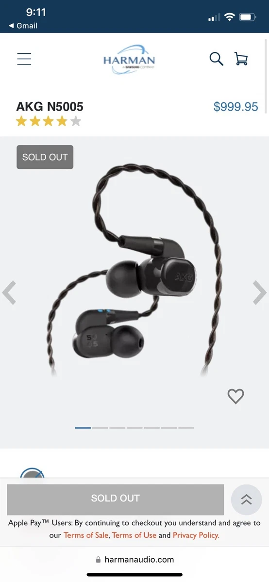 AKG N5005 Reference Class 5 Driver Configuration in Ear Headphones