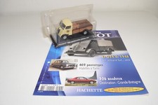 A40 1:43 NOREV HATCHET PEUGEOT Q3A 1948 PLATEAU VAN MIB +MAGAZINE