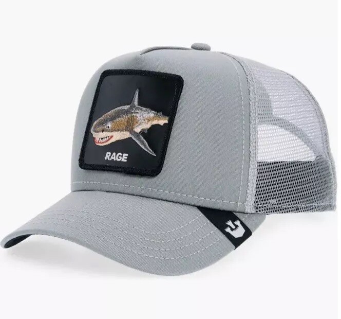 Goorin Bros The Farm Animal Trucker Hay Gray Shark Rage Chomp
