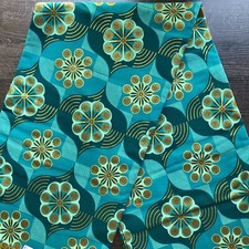 African fabric, Ankara fabric, green glitter print fabric, Ceremonial fabric