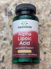 Swanson Alpha Lipoic Acid Antioxidant 100mg 120 capsules exp: 11/2026