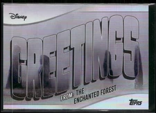 2025 Topps Disney Wonder Greetings Foil #GF-18 - The Enchanted Forest Frozen II