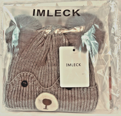 IMLECK Baby Beanie Hat, Cute Koala Bear design, with Gift Bag