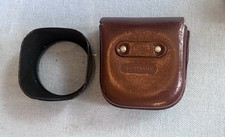 Vintage Rollei Rolleiflex TLR Lens Shade Hood Bay I with Leather Case Germany