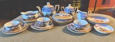 Vintage Japan Lusterware Childs Ceramic 22 Piece Miniature Dish  Tea Set