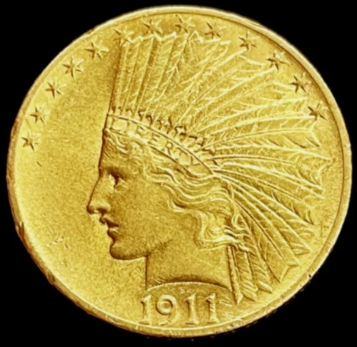 1911 GOLD USA $10 DOLLAR INDIAN HEAD COIN PHILADELPHIA MINT
