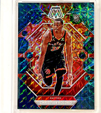 2022-23 Panini Mosaic Christian Koloko Genesis Prizm SSP Rookie RC #233 Raptors