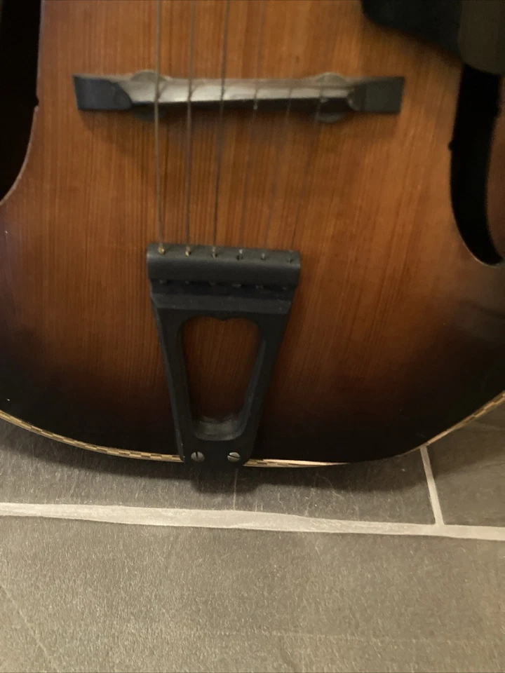 1945 Rare Harmony Broadway Archtop Wartime Guitar - Image 4 of 4