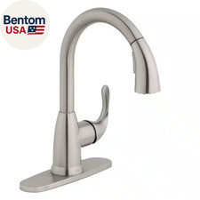 Dylan Single-Handle Pull-Down Sprayer Kitchen Faucet in Stainless Steel