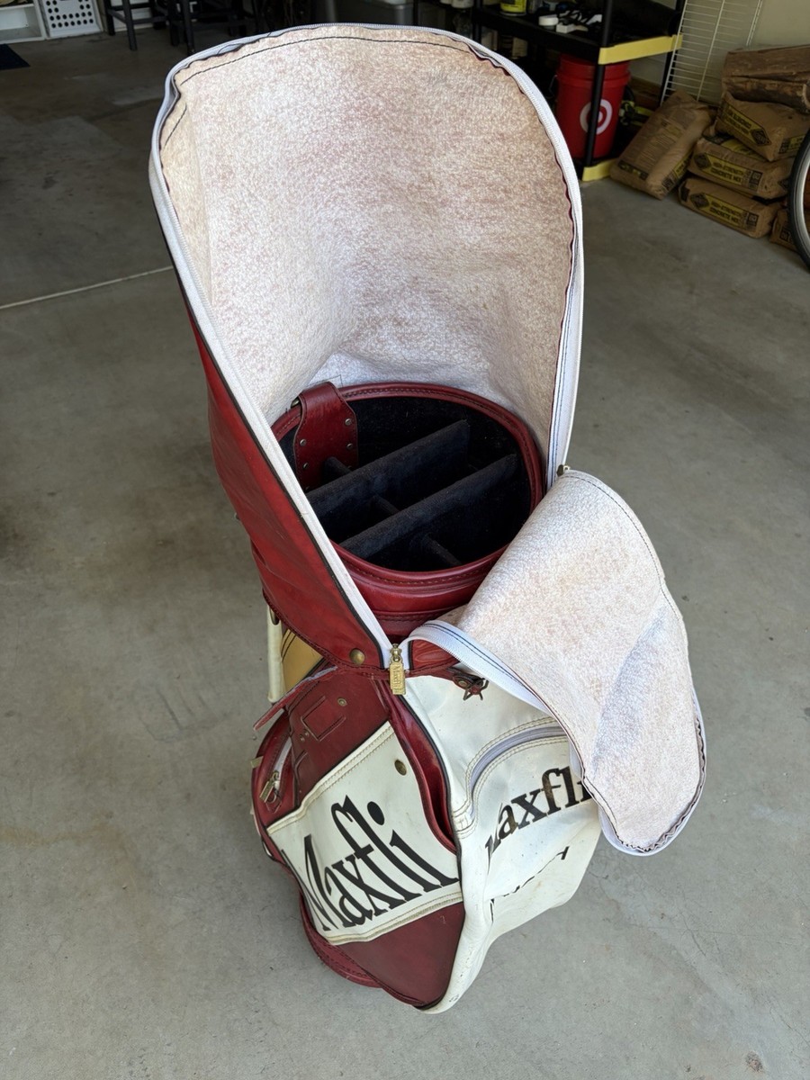 Vintage Maxfli Leather Golf Bag | eBay