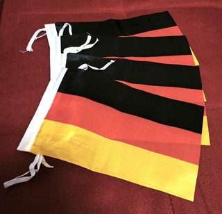 4 Stück Deutschland Fahnen / neu