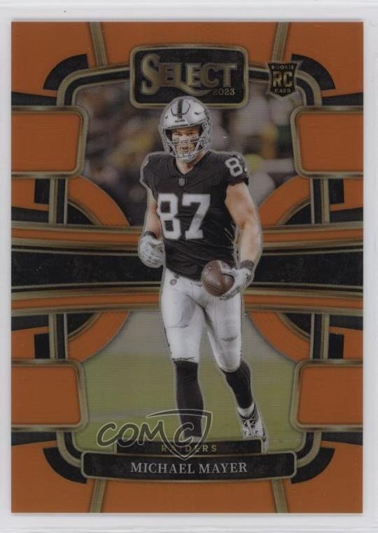 2023 Panini Select Concourse Orange Prizm 49/49 Michael Mayer #57 Rookie RC 0q3