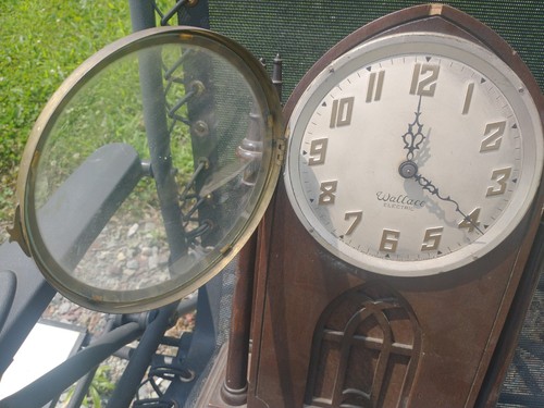 Reloj de manto eléctrico Wallace vintage sin probar - Imagen 9 de 10