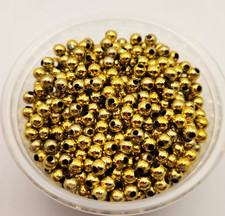 3 mm Gold Plastic Beads-Craft, Jewelry,DIY Projects