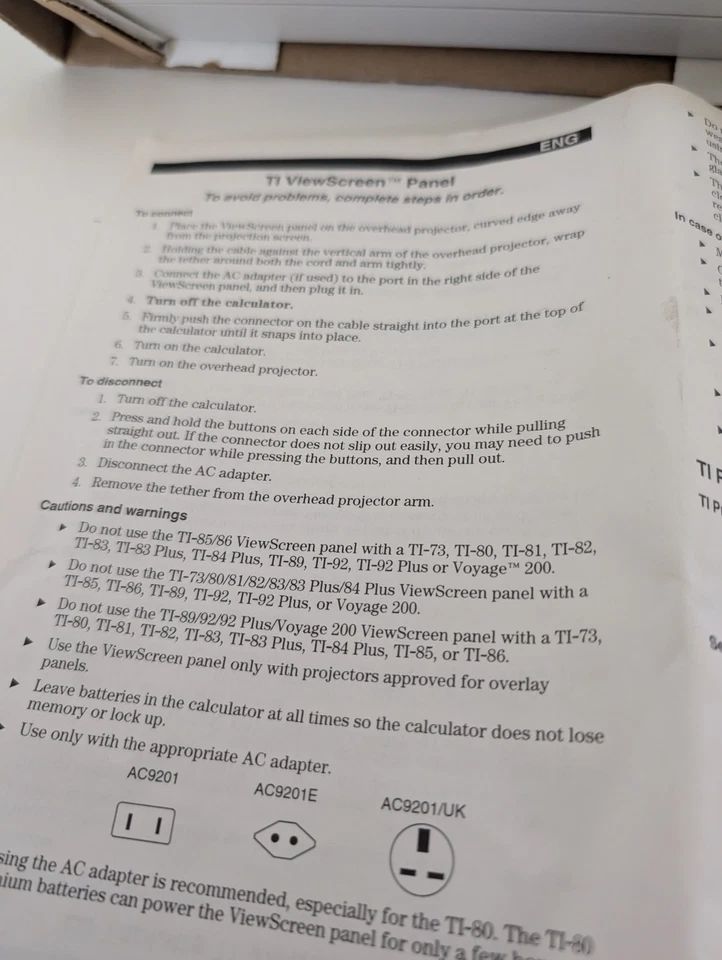 Texas Instruments Ti View Screen 73 Ti 80- Ti 83 & Ti 84 Plus New Open Box - Image 3 of 4