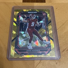 2023 Panini Prizm Draft Picks - Jake Haener #109 Gold Ice Prizm (RC)