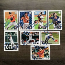 2021 Topps Update Series Baseball Houston Astros Base MLB Hand Collated Team Set