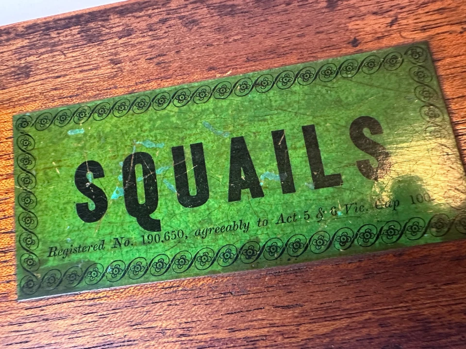 1857 SQUAILS John Jaques antique table bowls type game Rare - Image 3 of 4