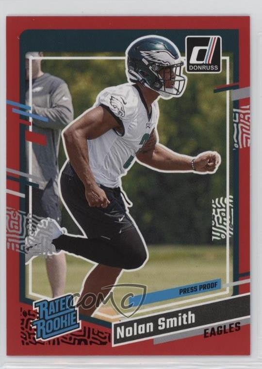 2023 Panini Donruss Rated Rookie Press Proof Red Nolan Smith #382 Rookie RC uk2