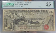 1896 $1 Silver Certificate Educational Note  Fr. 224 PMG 25 VF