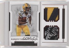 2018 National Treasures Red Jersey Number 83/83 Marquez Valdes-Scantling 8p8