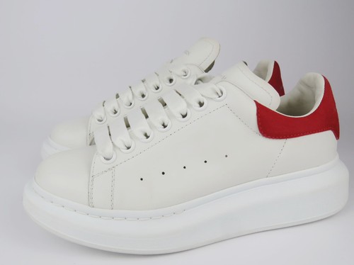 Alexander McQueen Oversized Blanc Red D'Occassion Ue 38 Royaume-Uni 4.5/5 US 8 - Imagen 3 de 13