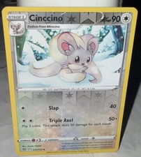 Pokemon Cinccino Card 125/172 Brilliant Stars English Reverse Holo Colorless TCG