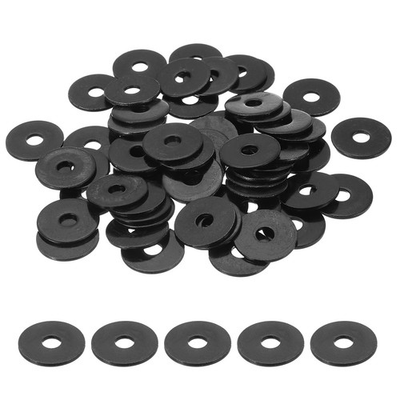 #ad 60 Pcs Flat Washer for Screws Metal Washer 5mm ID x 20mm OD x 1.5mm Thick Black $22.06