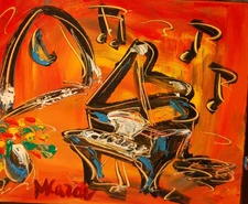 JAZZ █ MODERN CANVAS  original  painting ABSTRACT ART █NO RES██eDfw