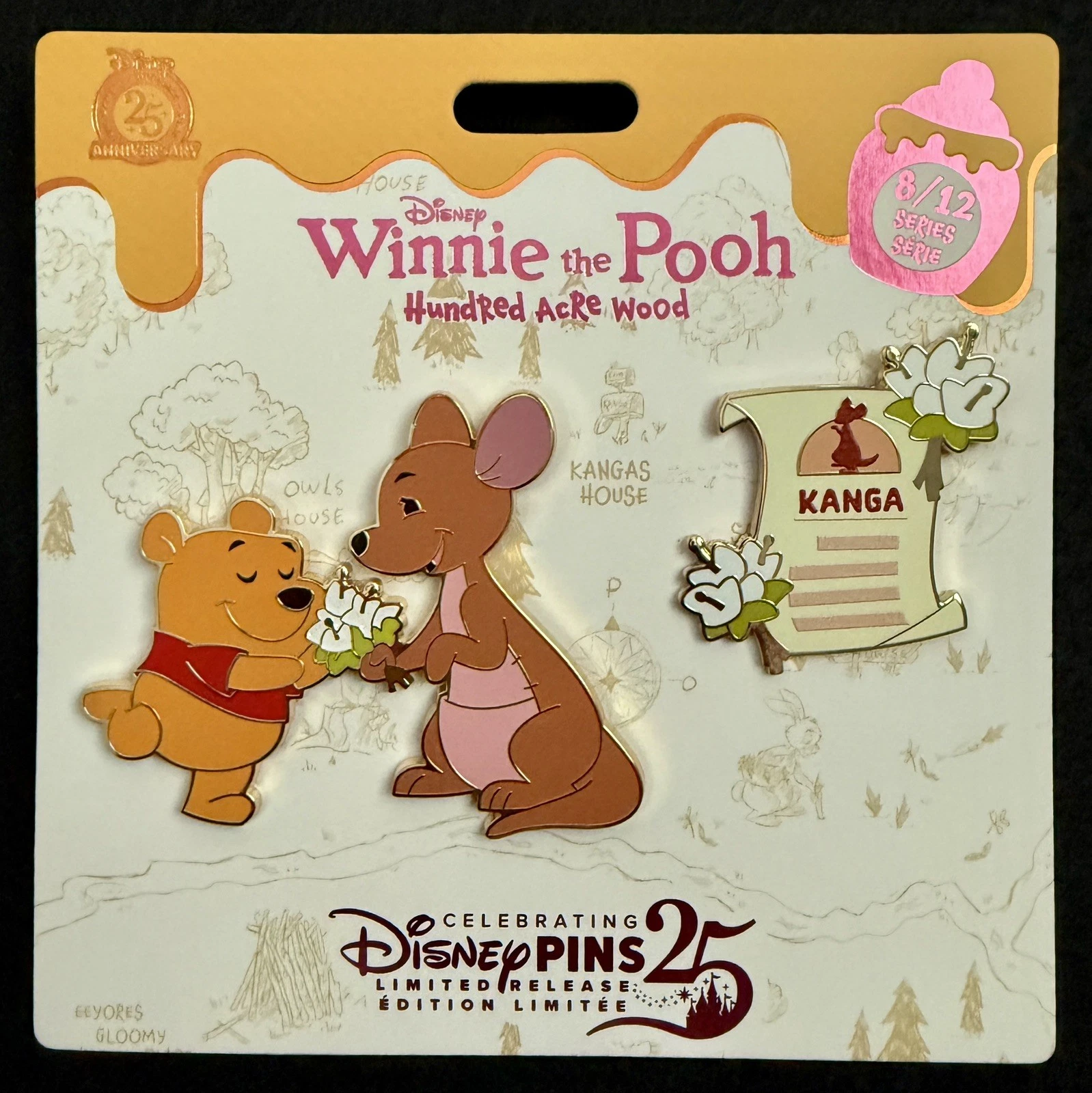 Disney Winnie the Pooh Hundred Acre Wood Series Pin August - KANGA - 8/12