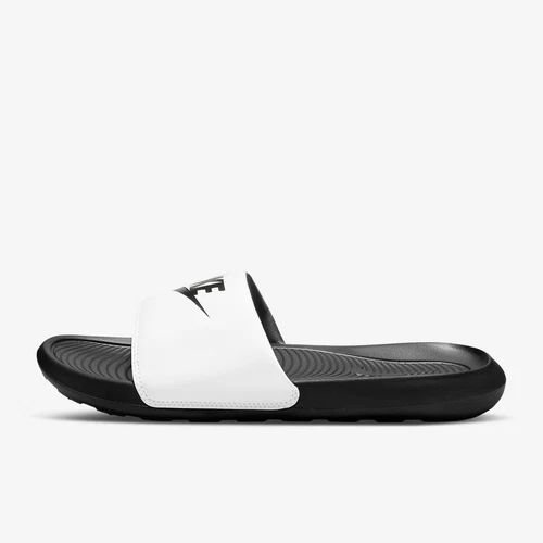 Nike Victori One Slides Bianco e nero sagomato comfort e stile moderno