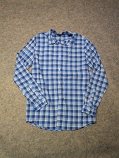 Vineyard Vines Shirt Youth Extra Large Blue White Performance Boys Button Preppy