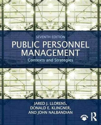 Public Personnel Management - Paperback, by Llorens Jared J. - Very Good