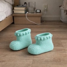   Stiefelette Minze Handmade Mint 18